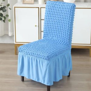 6Pcs Sky Blue Color Chair cover