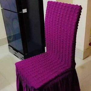 6 Pcs Purple Color Chair Cover